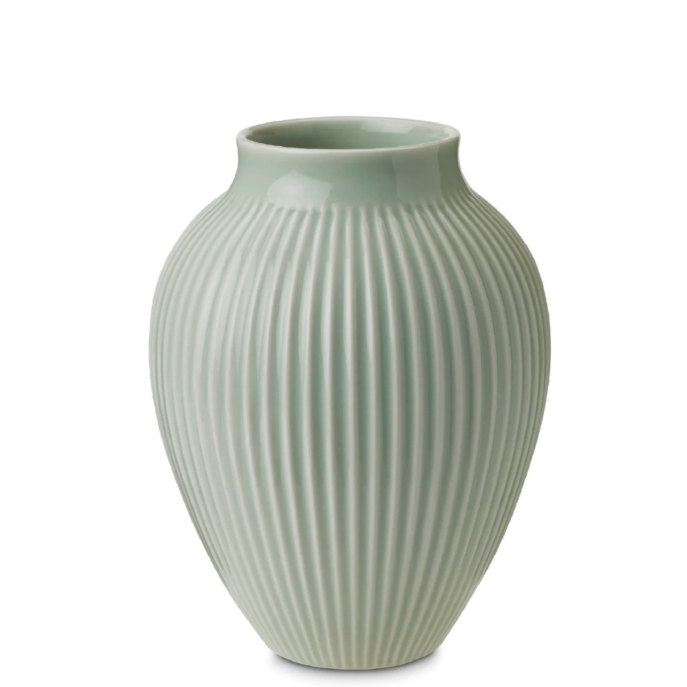 Vase Profilert 20 cm, Mint Green