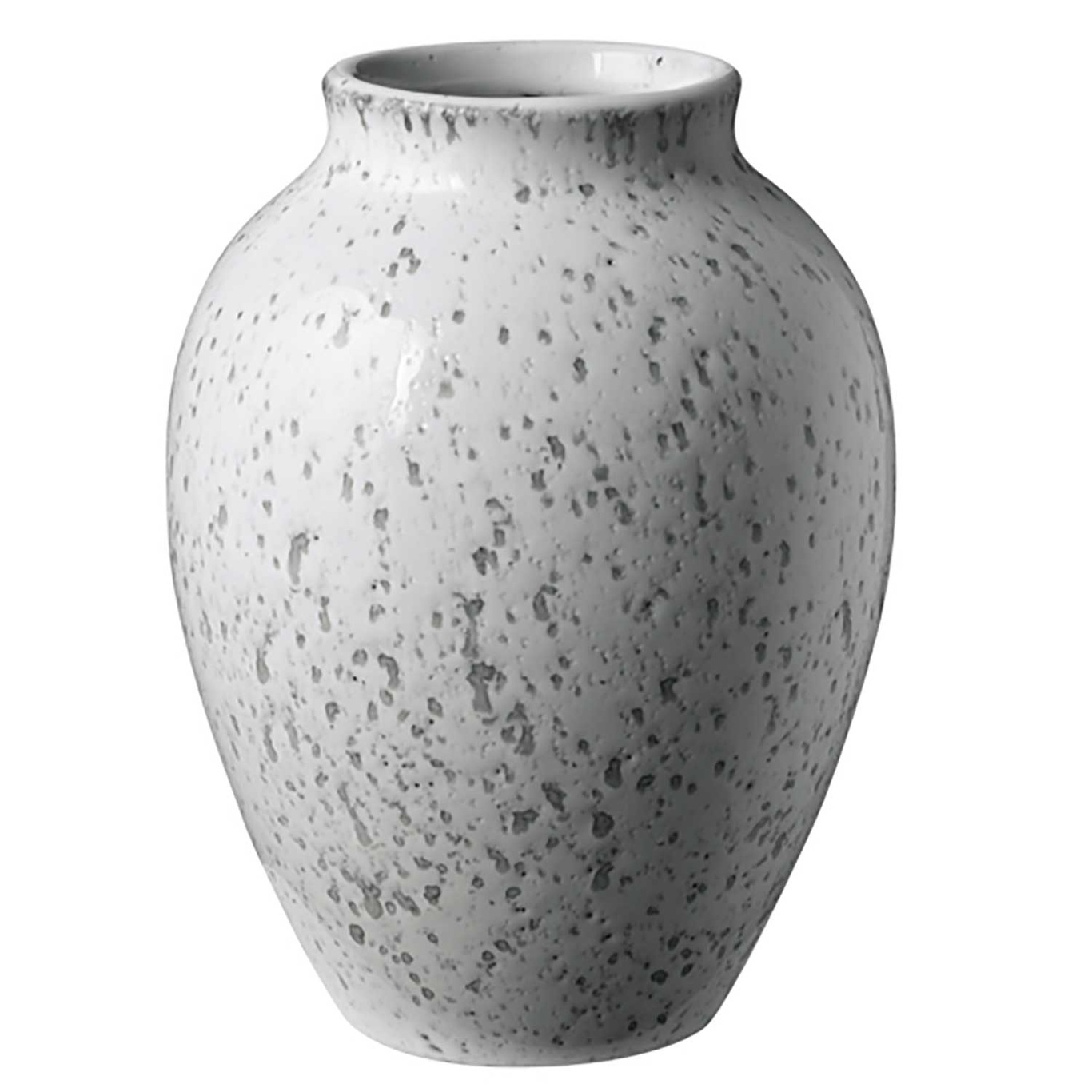 Vase 12,5 cm, Hvit/Grå
