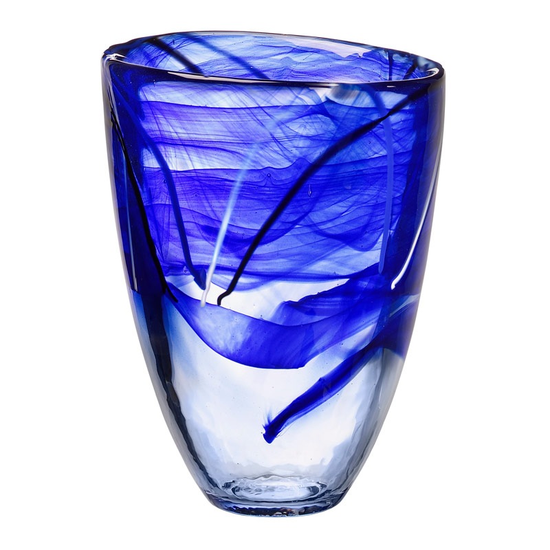 Contrast Vase, Blå