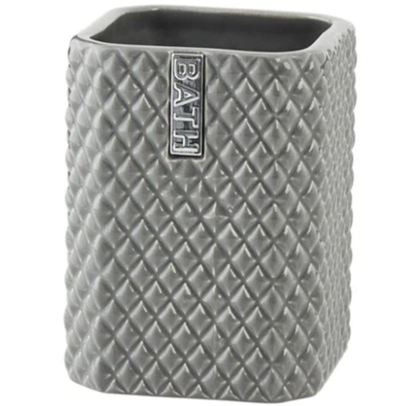 Marion Toothbrush Holder, Grey/Silver