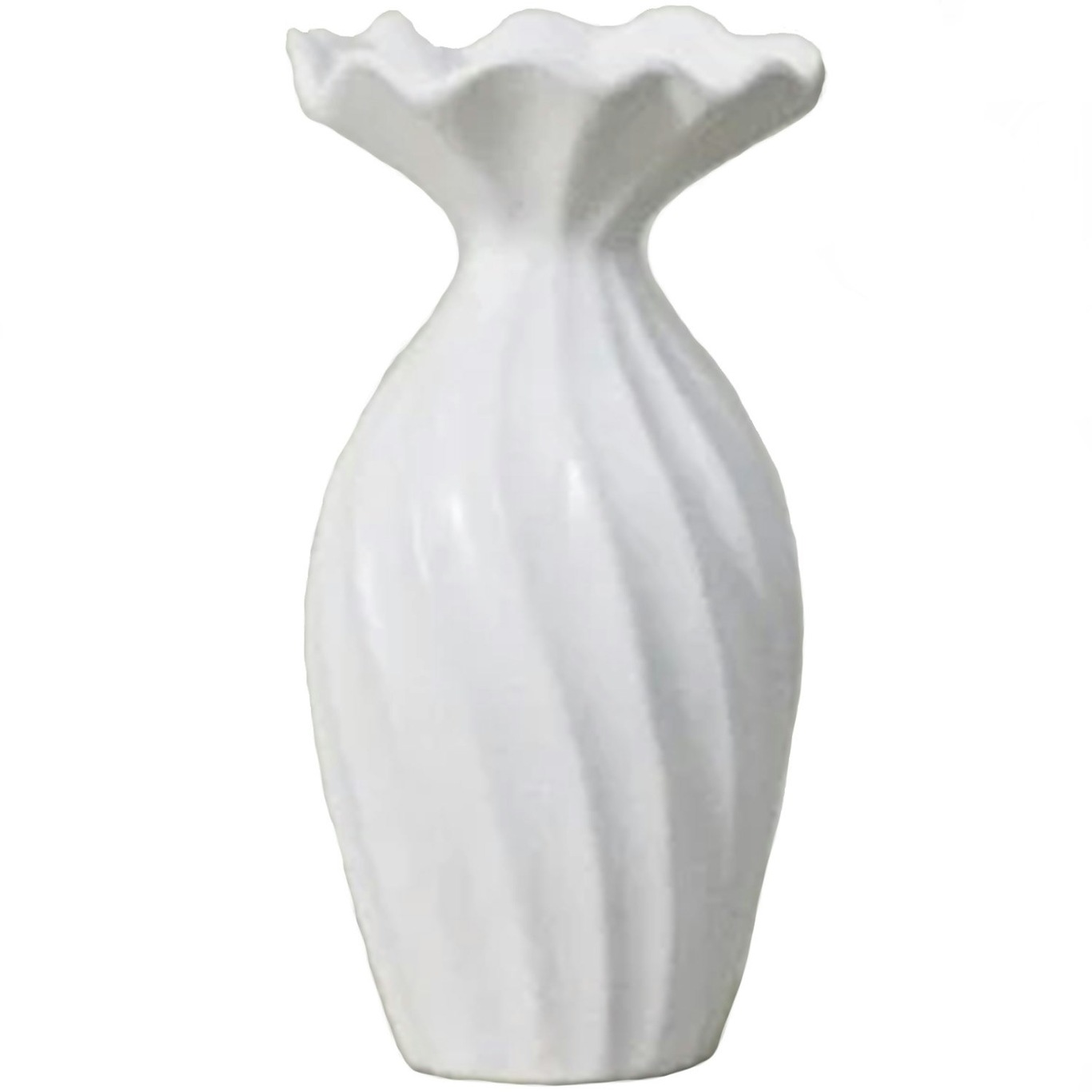 Susille Vase 25 cm, Hvit