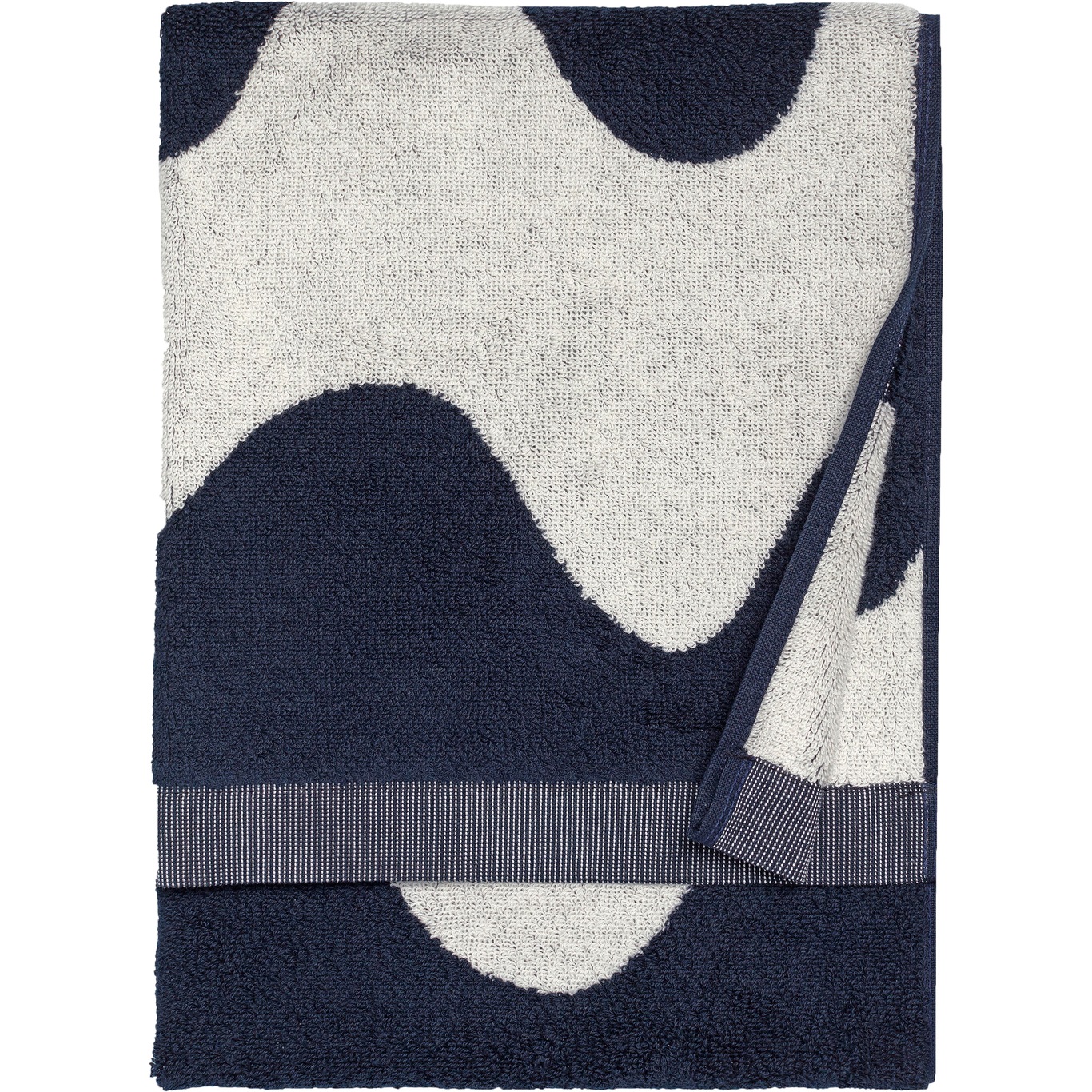 Lokki Håndkle Mørkeblå / Off-white, 50x70 cm