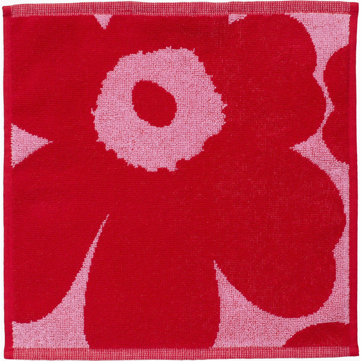 Unikko Ansiktshåndkle 30x30 cm, Rosa / Rød