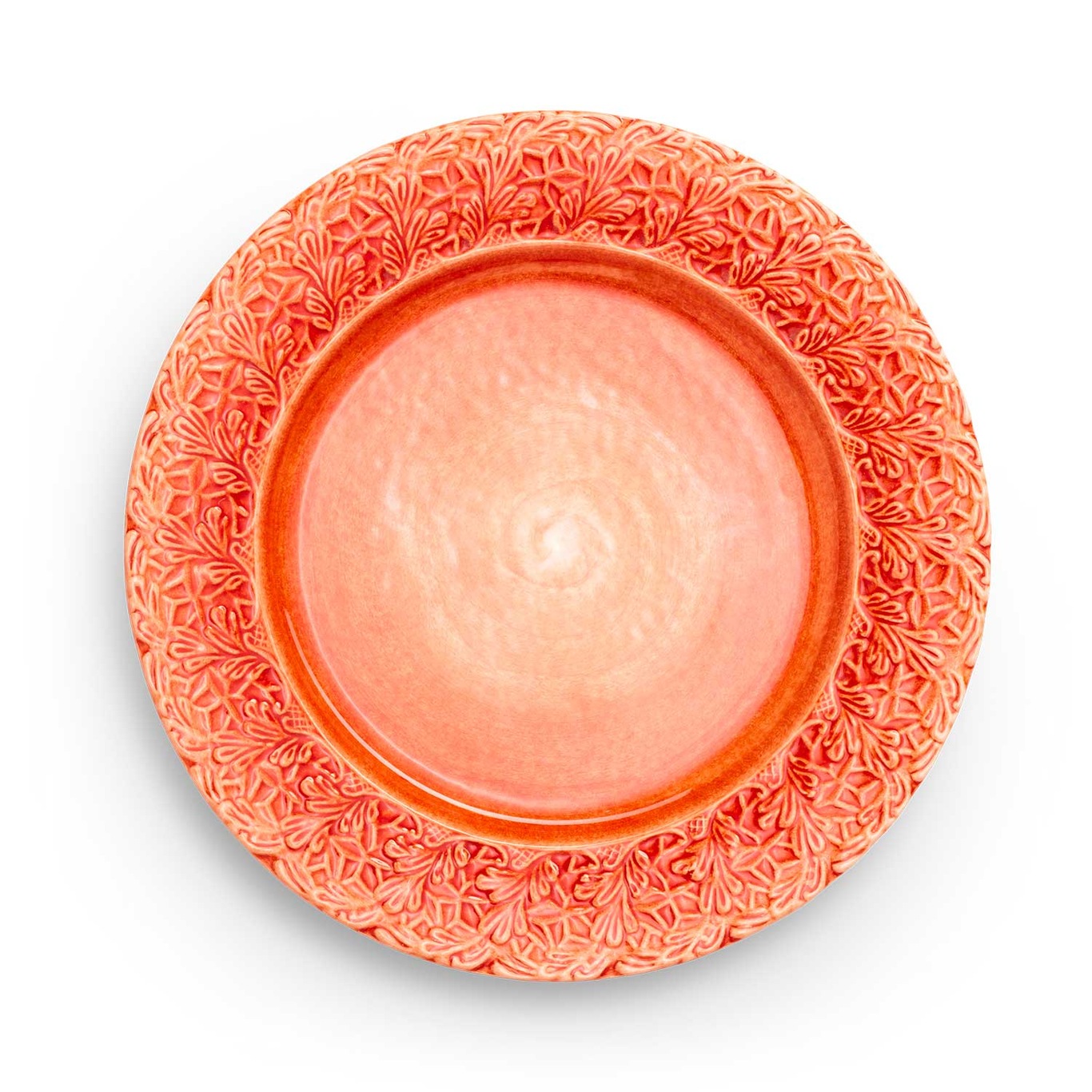 Lace Tallerken 25 cm, Oransje