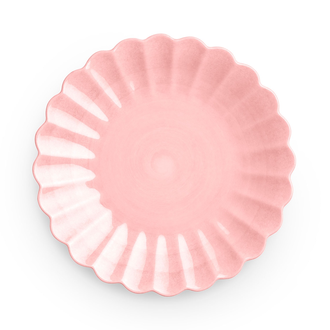 Oyster Tallerken, Lys rosa, 20 cm