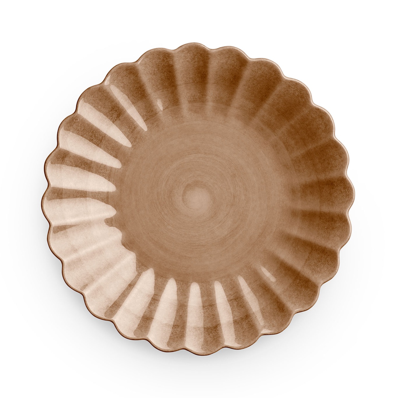 Oyster Tallerken, Cinnamon, 20 cm