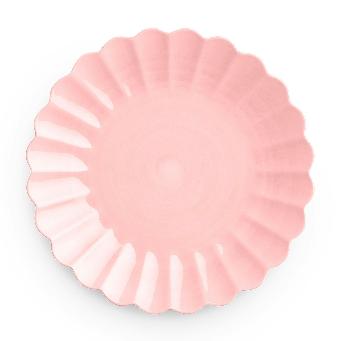Oyster Tallerken, Lys rosa, 28 cm