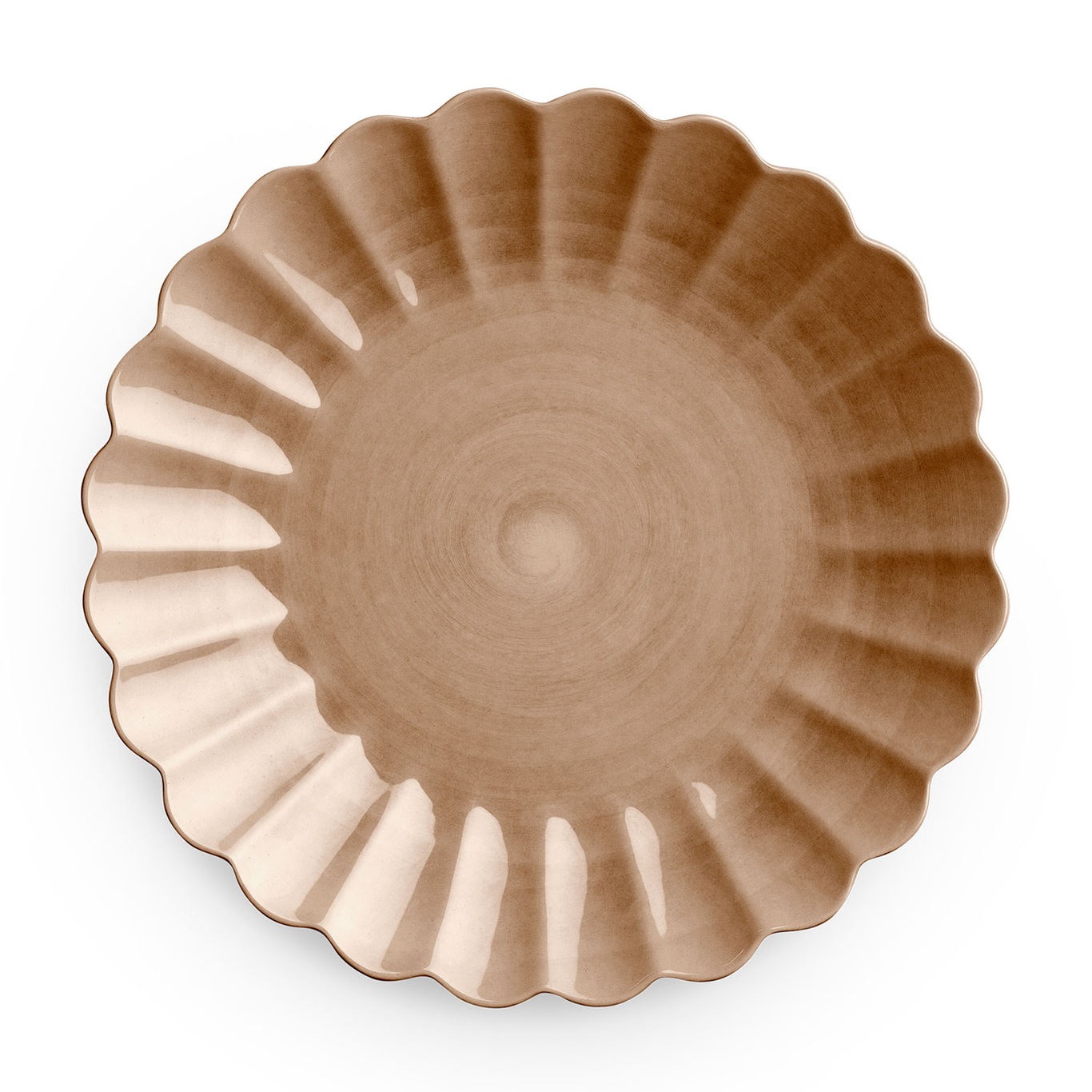Oyster Tallerken, Cinnamon, 28 cm