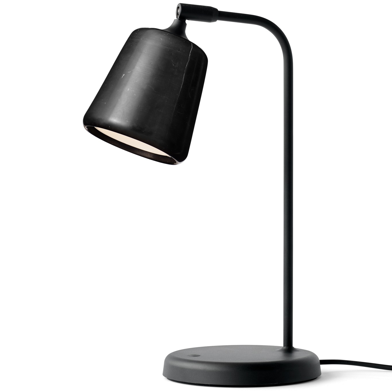 Material Table Lamp, Black Marble