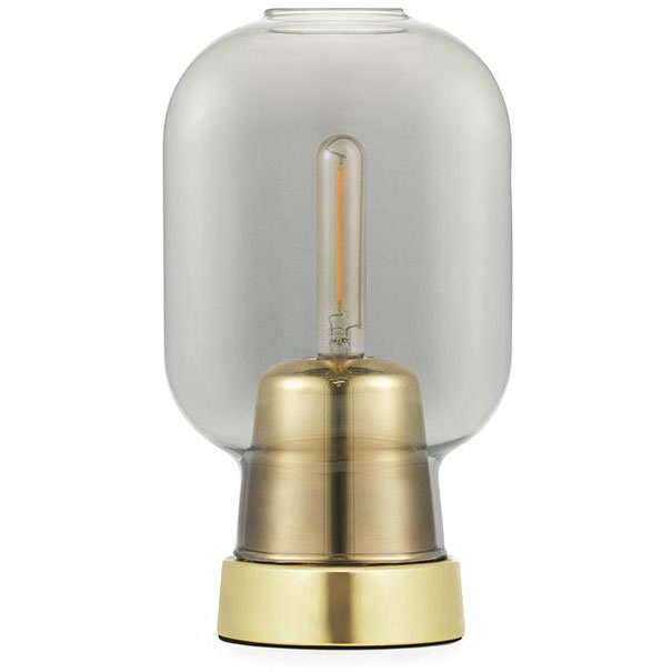 Amp Bordlampe, Røyk / Messing