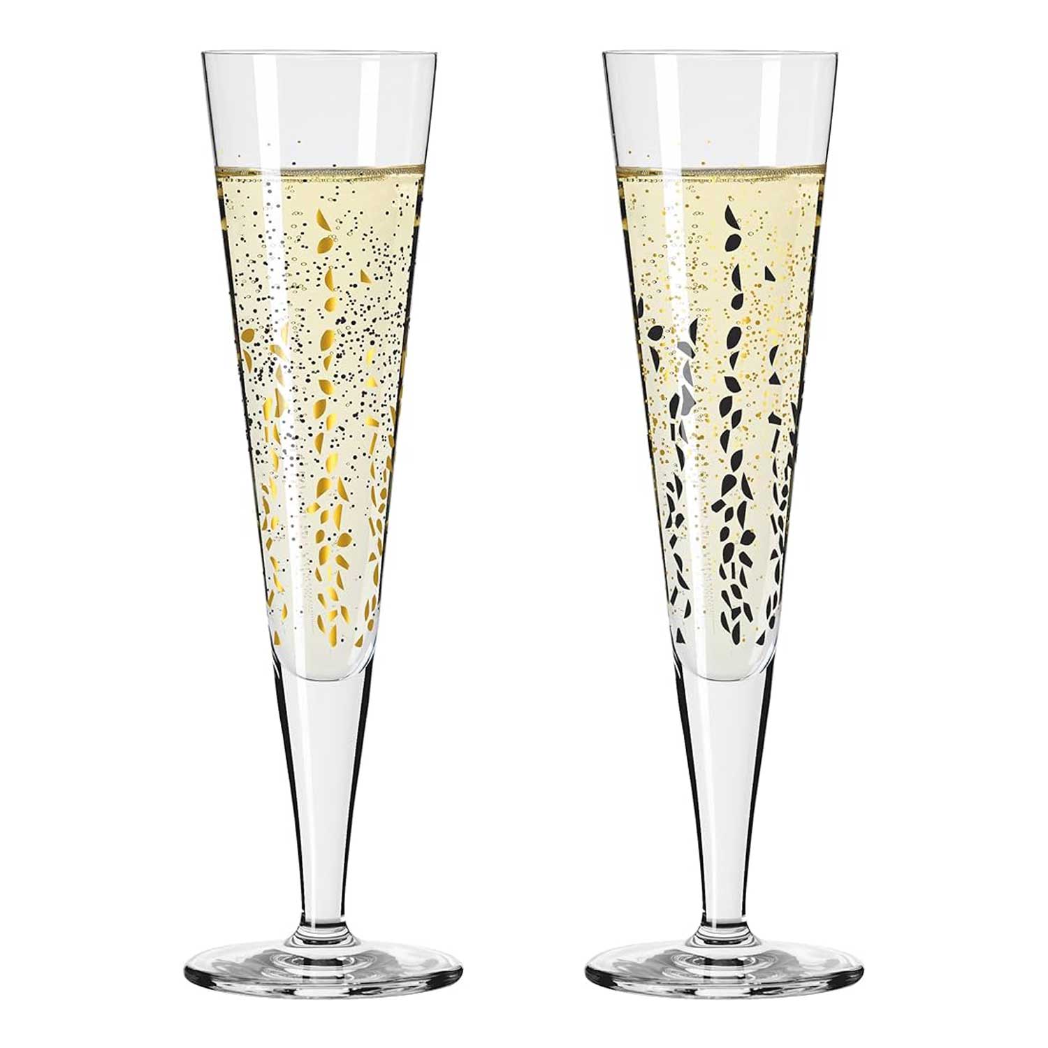 Ritzenhoff Goldnacht Champagneglass 2-pk, H22 Klar Krystall