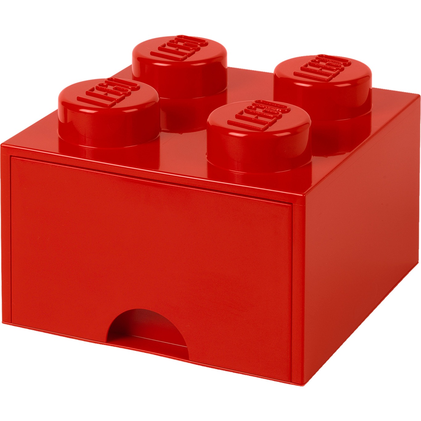 LEGO® Oppbevaring med Skuff 4 Knotter, Rød