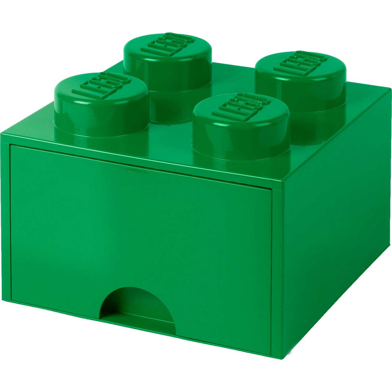 LEGO® Oppbevaring med Skuff 4 Knotter, Mørkegrønn
