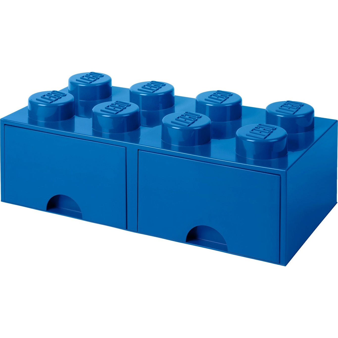 LEGO® Oppbevaring med 2 Skuffer 8 Knotter, Blå