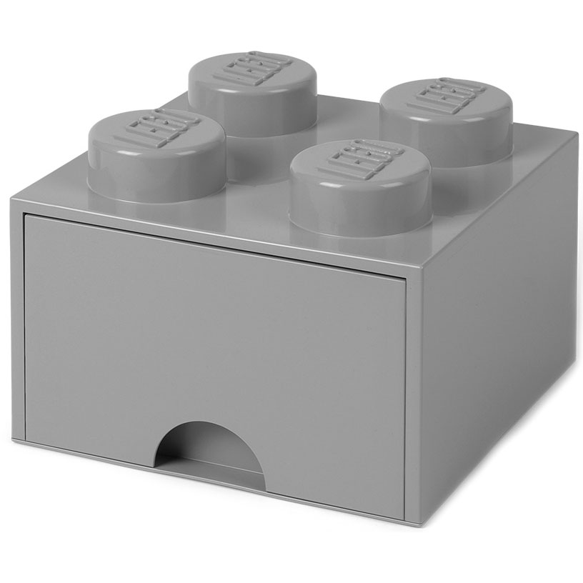 LEGO® Skuff 4 Knotter, Medium Stone Grey