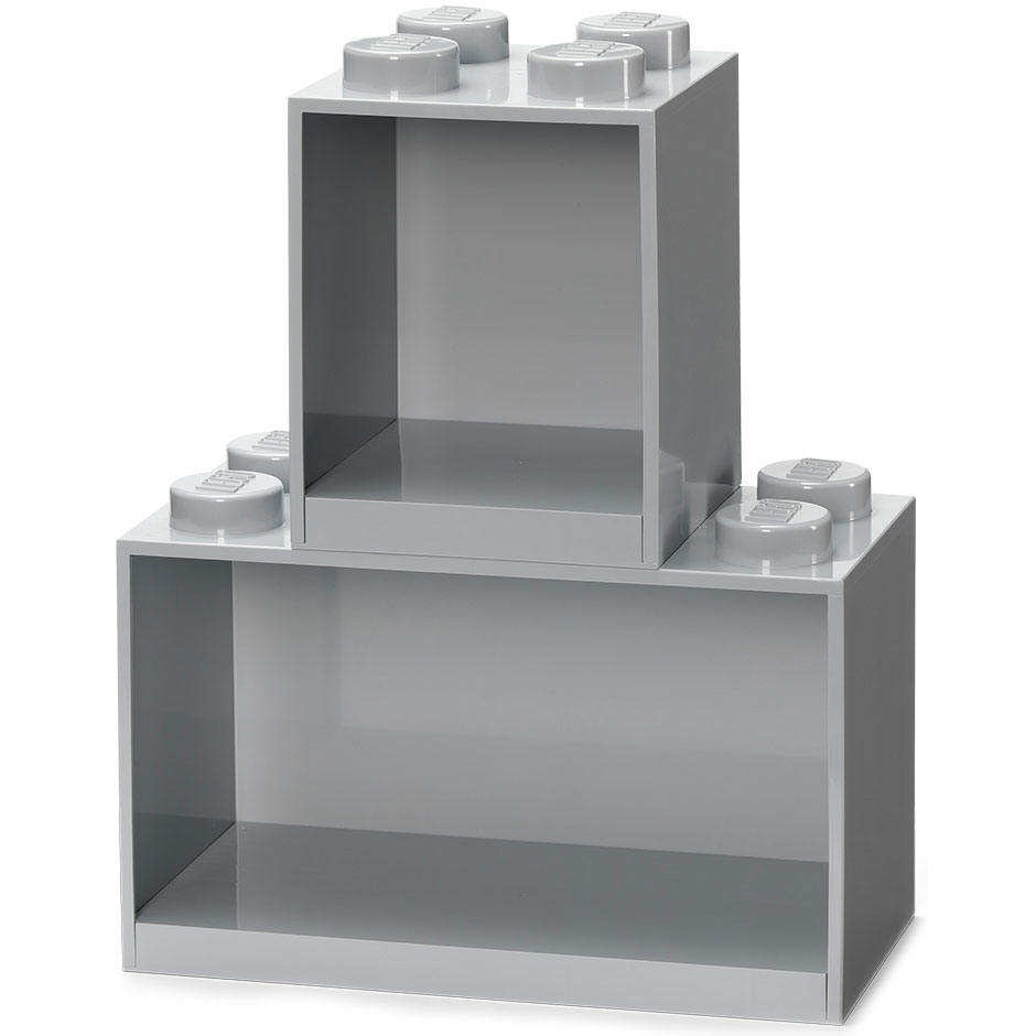 LEGO® Hyller 2-pk, Medium Stone Grey
