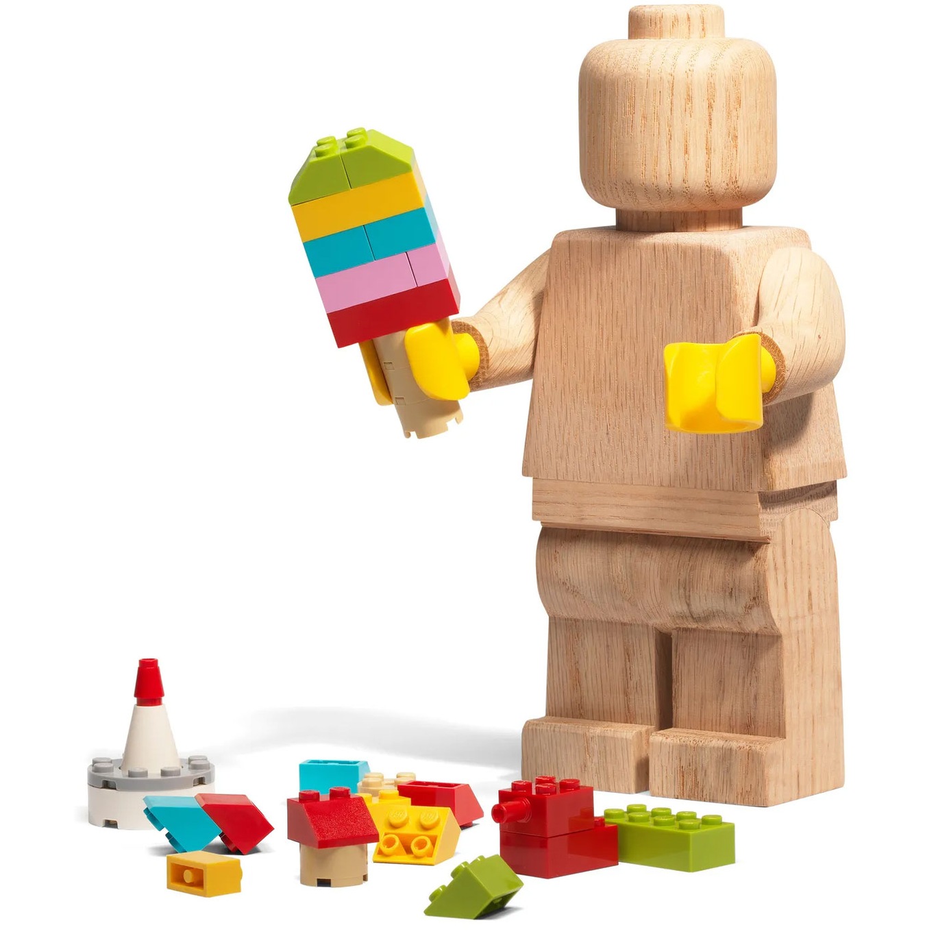 LEGO® Mini Trefigur, Såpebehandlet Eik