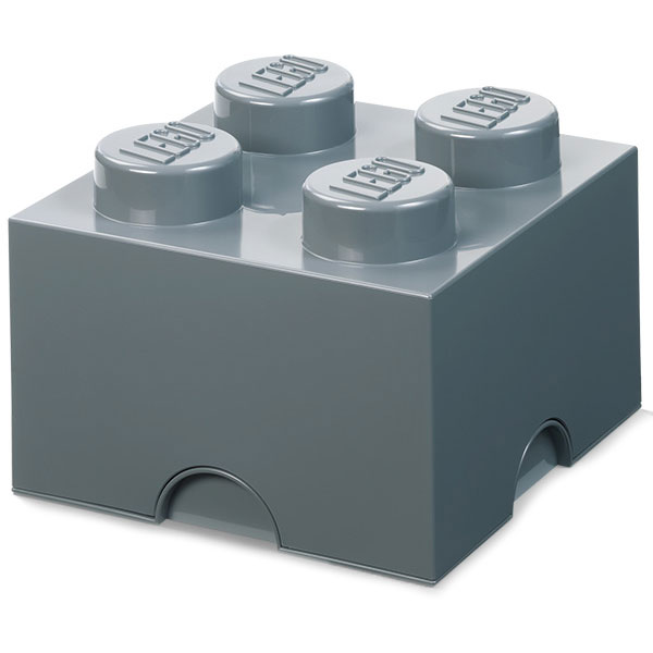 LEGO® Boks 8 Knotter, Dark Stone Grey