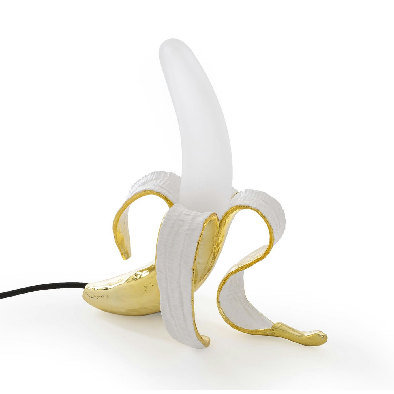 Banana Lamp Louie, Hvit/ Gull