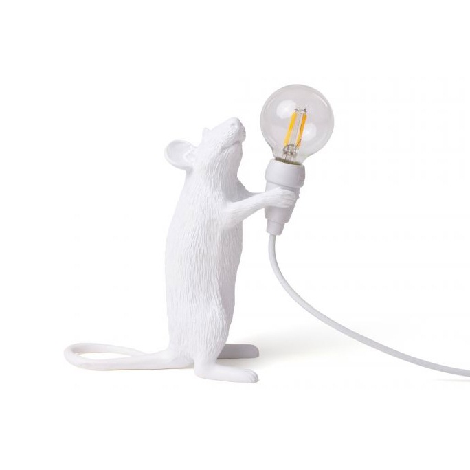 Mouse Lamp Step Bordlampe, Hvit