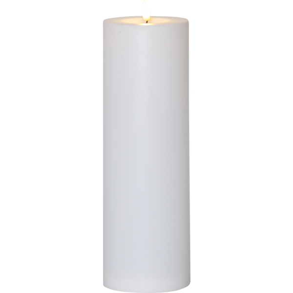 Flamme Kubbelys LED Utendørs Hvit, 32,5 cm