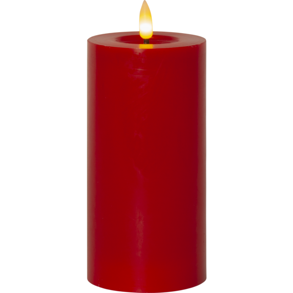 Flamme Flow Kubbelys LED Rød, 17,5 cm