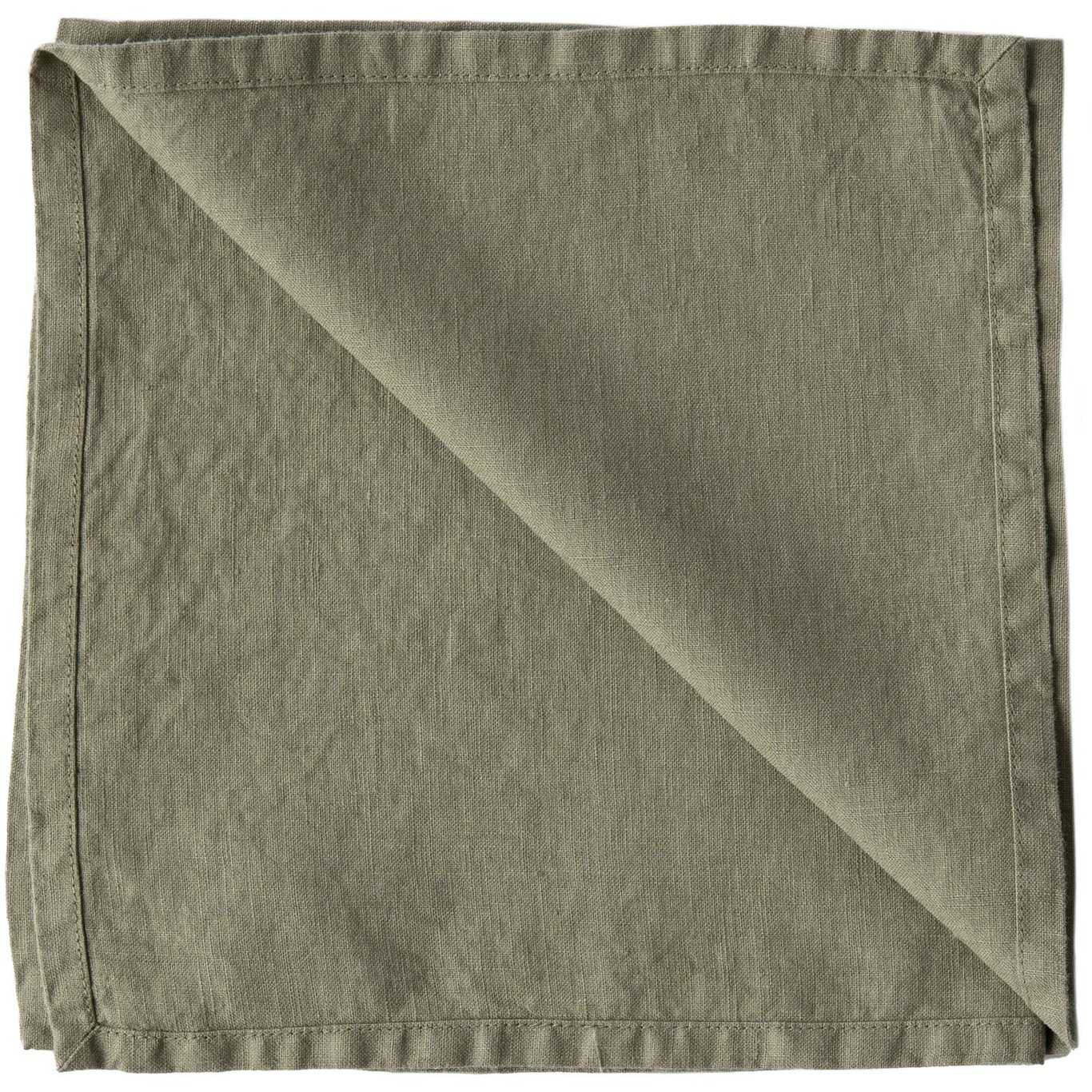 Linen Serviett 45x45 cm, Olive