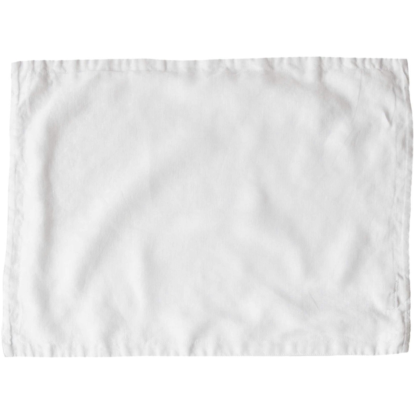Linen Spisebrikke 35x50 cm, Bleached White