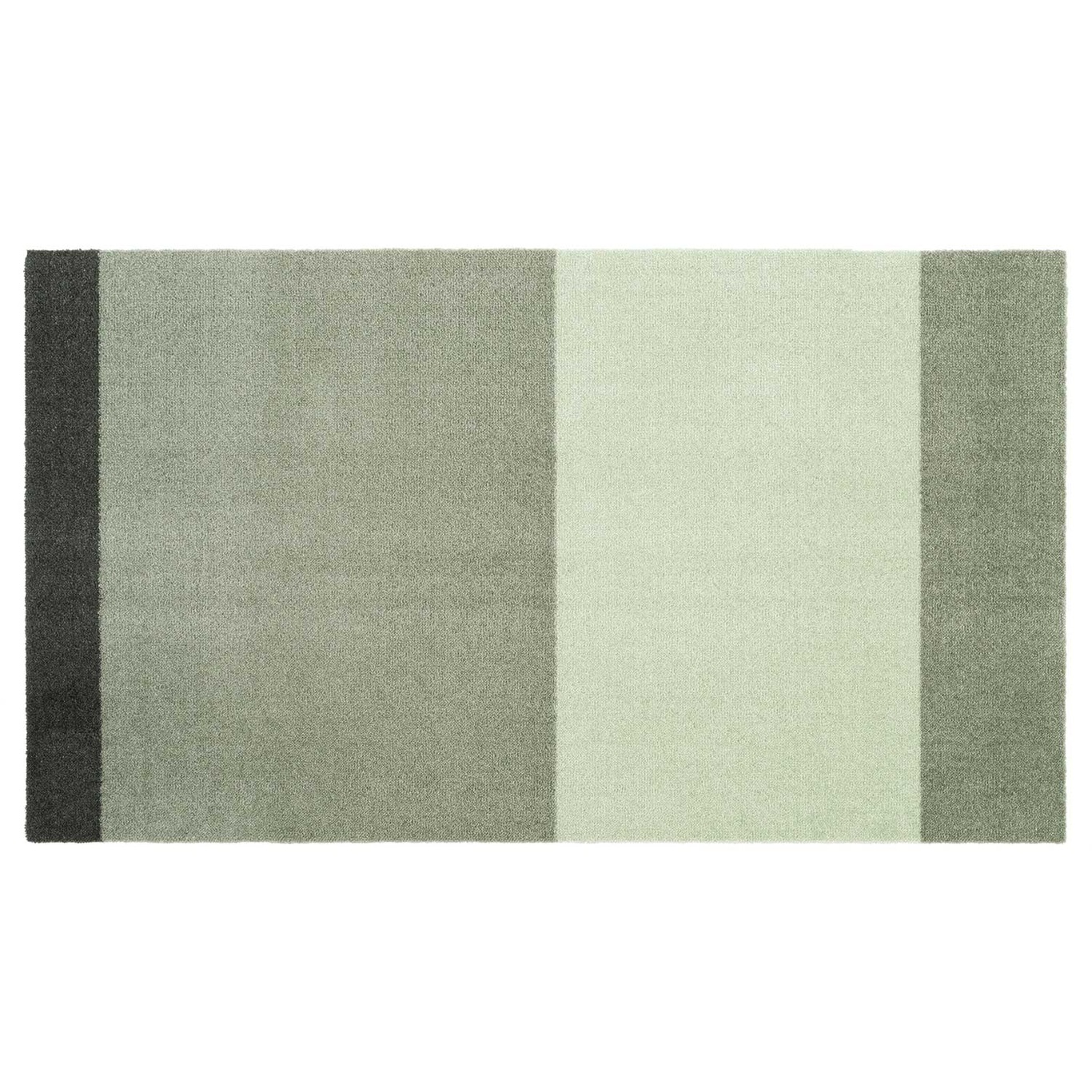 Stripes Teppe Lysegrønn / Mørkegrønn, 67x120 cm