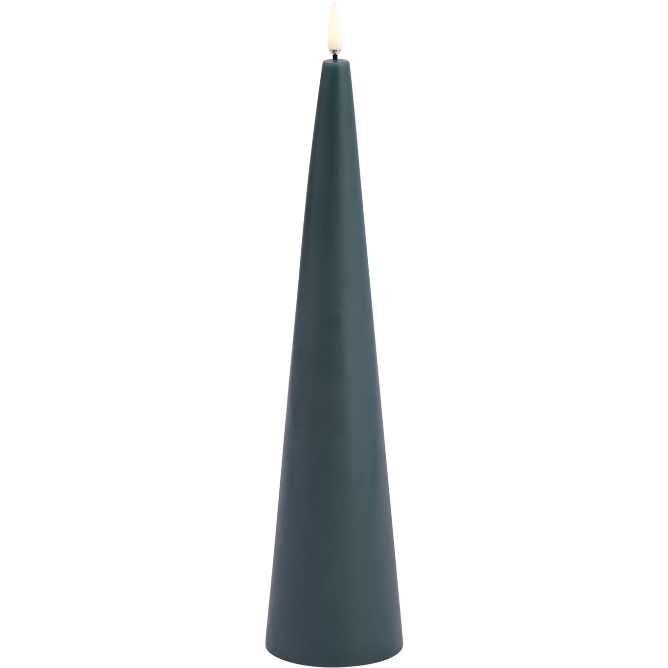 Cone Led-Stearinlys Pine Green, 6,8x30 cm