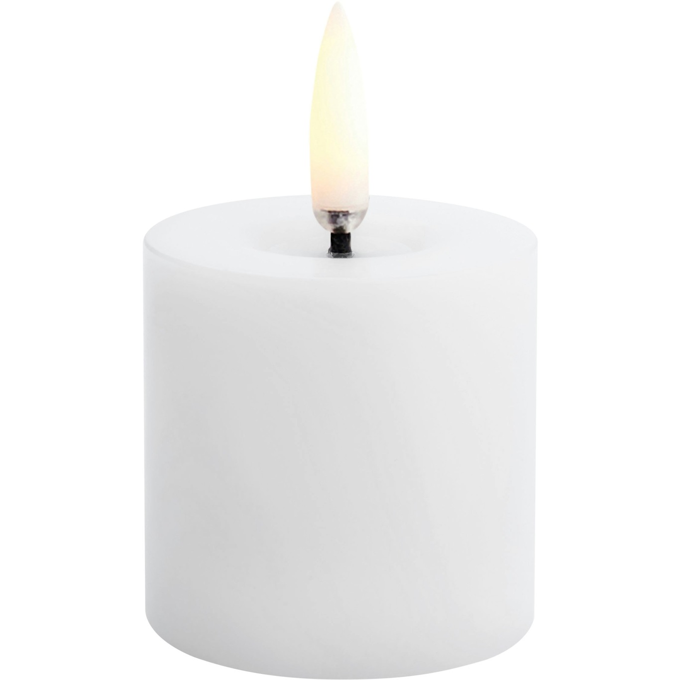 LED Kubbelys Smeltet Nordic White, 5x4,5 cm