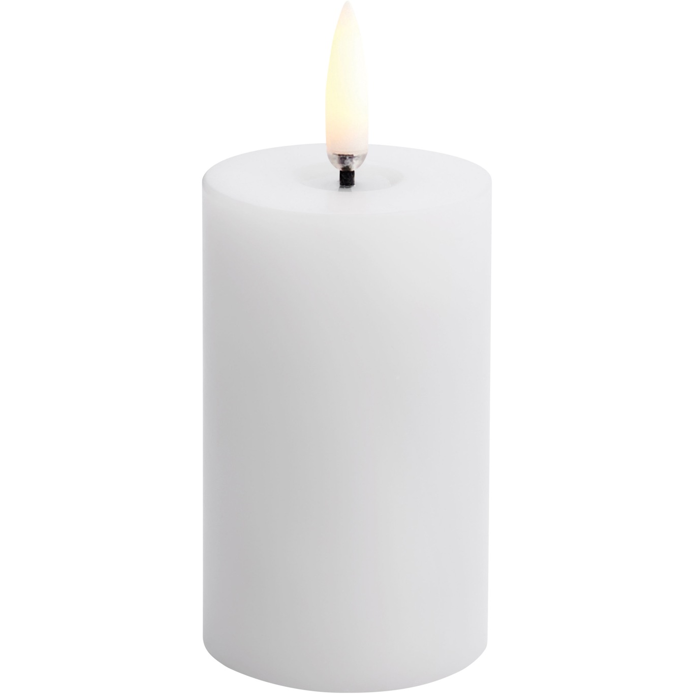 LED Kubbelys Smeltet Nordic White, 5x7,5 cm