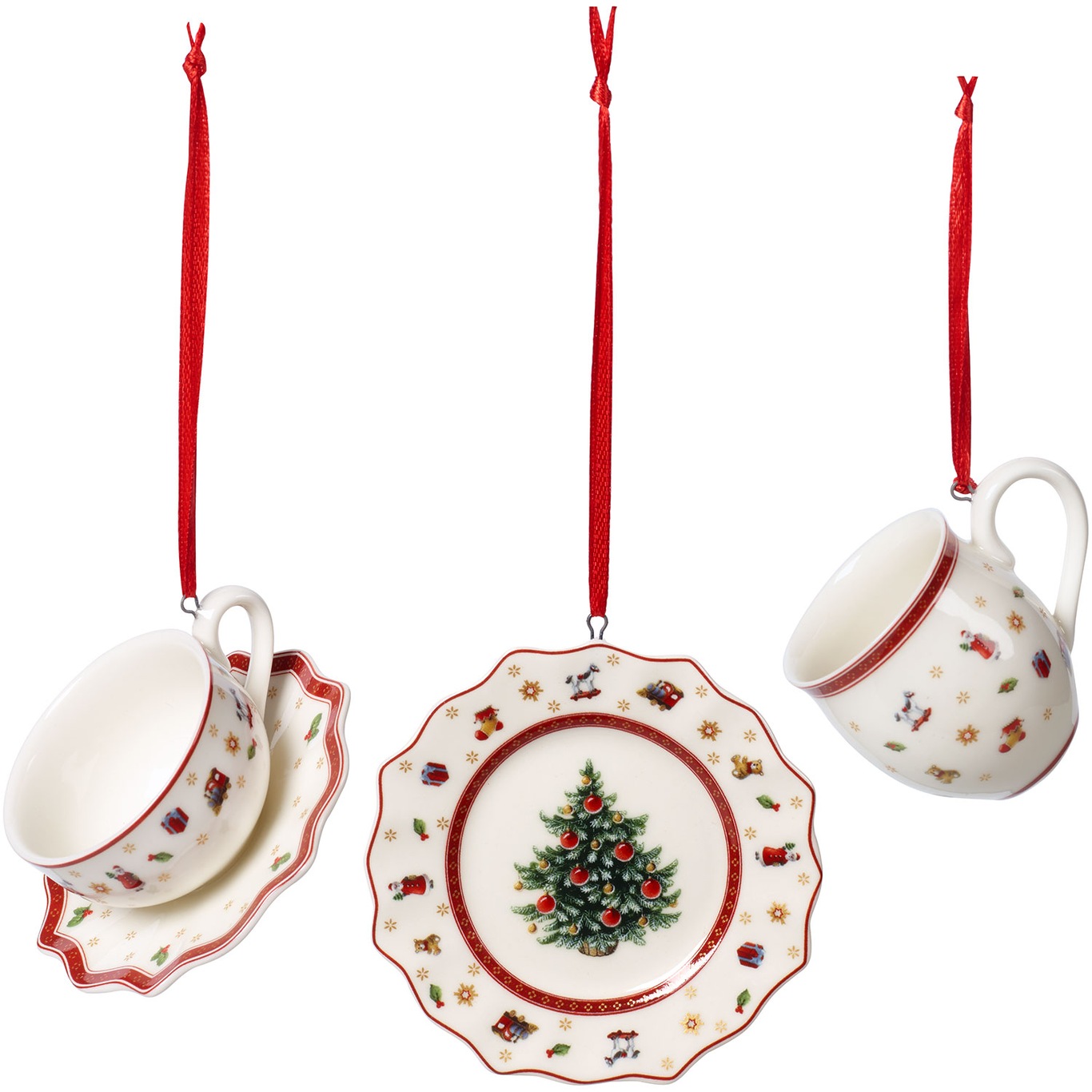Toy's Delight Christmas Decoration 3-Pack, White